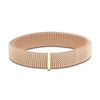 Thumbnail Image 2 of ZYDO Rose Stretch Bracelet 18K Yellow Gold/Stainless Steel 6.5"