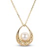 Thumbnail Image 0 of Freshwater Cultured Pearl Pendant Necklace 14K Yellow Gold 18"