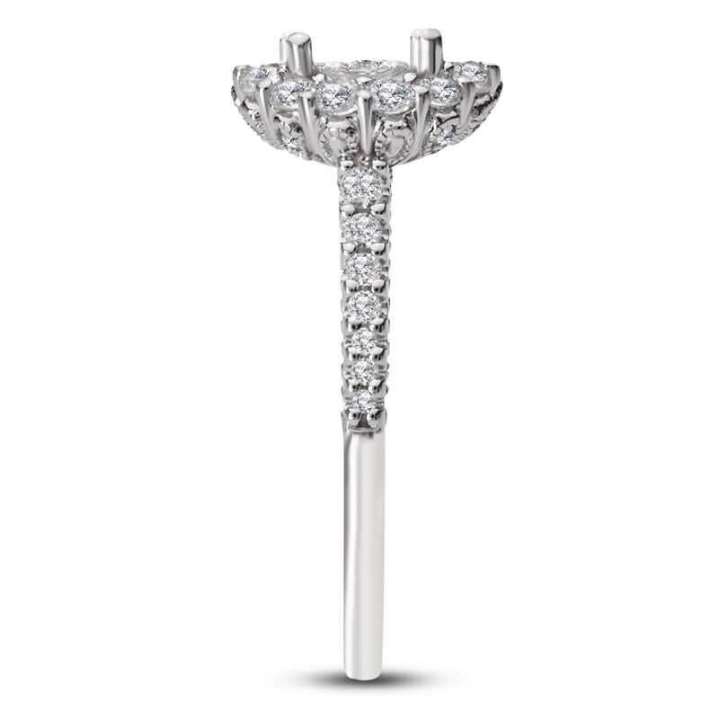 Main Image 3 of Diamond Engagement Ring Setting 1/2 ct tw Round Platinum