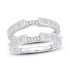 Thumbnail Image 0 of Princess & Round-Cut Diamond Milgrain Enhancer Ring 1 ct tw 14K White Gold