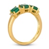 Thumbnail Image 2 of Le Vian Natural Emerald & Diamond Ring 1/6 ct tw 14K Honey Gold