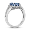 Thumbnail Image 2 of Le Vian Natural Blue Sapphire & Diamond Ring 1/2 ct tw Platinum