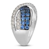 Thumbnail Image 3 of Le Vian Natural Blue Sapphire & Diamond Ring 3/4 ct tw 14K Vanilla Gold