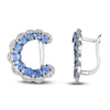 Thumbnail Image 1 of Le Vian Natural Blue Sapphire & Diamond Huggie Earrings 1/2 ct tw 14K Vanilla Gold