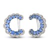 Thumbnail Image 2 of Le Vian Natural Blue Sapphire & Diamond Huggie Earrings 1/2 ct tw 14K Vanilla Gold