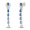Thumbnail Image 2 of Le Vian Natural Blue & White Sapphire Earrings 14K Vanilla Gold