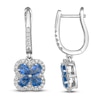 Thumbnail Image 1 of Le Vian Natural Blue Sapphire & Diamond Earrings 1/3 ct tw Platinum