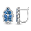 Thumbnail Image 1 of Le Vian Natural Blue Sapphire & Diamond Earrings 1/2 ct tw Platinum