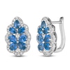 Thumbnail Image 2 of Le Vian Natural Blue Sapphire & Diamond Earrings 1/2 ct tw Platinum