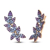 Thumbnail Image 2 of Le Vian Natural Blue Sapphire & Natural Amethyst Climber Earrings 14K Strawberry Gold