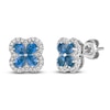 Thumbnail Image 1 of Le Vian Natural Blue Sapphire & Diamond Earrings 1/4 ct tw Platinum