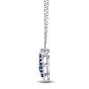 Thumbnail Image 2 of Le Vian Natural Blue Sapphire & Diamond Pendant Necklace 1/5 ct tw Platinum