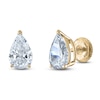 Thumbnail Image 1 of Pear-Shaped Lab-Created Diamond Solitaire Stud Earrings 2 ct tw 14K Yellow Gold (F/SI2)