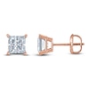 Thumbnail Image 0 of Princess-Cut Lab-Created Diamond Solitaire Stud Earrings 2 ct tw 14K Rose Gold (F/SI2)