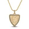 Thumbnail Image 1 of 1933 by Esquire Men's Griffin Shield Necklace 14K Yellow Gold Plated Sterling Silver 22"