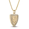 Thumbnail Image 2 of 1933 by Esquire Men's Griffin Shield Necklace 14K Yellow Gold Plated Sterling Silver 22"