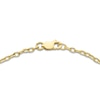 Thumbnail Image 1 of Diamond Hamsa Charm Chain Bracelet 1/20 ct tw 10K Yellow Gold 7.25"
