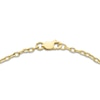 Thumbnail Image 2 of Diamond Hamsa Charm Chain Bracelet 1/20 ct tw 10K Yellow Gold 7.25"