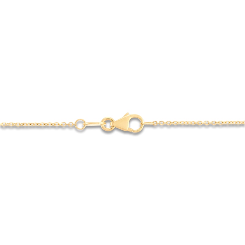 Main Image 2 of Italia D'Oro Hollow Bead Tin-Cup Necklace 14K Two-Tone Gold 16"