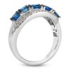 Thumbnail Image 2 of Le Vian Oval-Cut Blue Sapphire Ring 1/2 ct tw Diamonds 14K Vanilla Gold