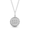Thumbnail Image 2 of Diamond Angel Number 111 Medallion Necklace 1/4 ct tw Sterling Silver 18"