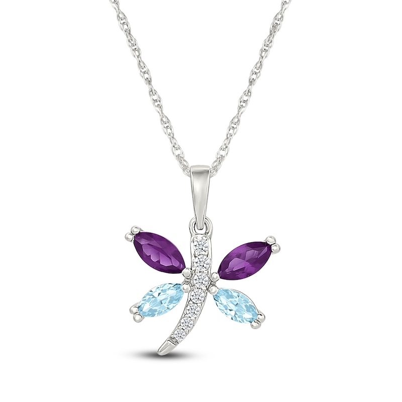 Sterling Silver Marquise Amethyst Pendants Sterling Silver Marquise Amethyst Pendants
