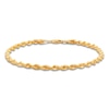 Thumbnail Image 1 of Solid Glitter Rope Chain Bracelet 3.8mm 14K Yellow Gold 8.5"