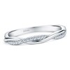 Thumbnail Image 1 of Kirk Kara Diamond Twist Wedding Band 1/6 ct tw 14K White Gold