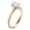 Thumbnail Image 2 of Oval-Cut Lab-Grown Diamond Solitaire Plus Engagement Ring 1 ct tw 18K Yellow Gold (VS2/F)