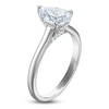 Thumbnail Image 2 of Pear-Shaped Lab-Grown Diamond Solitaire Plus Engagement Ring 1 ct tw Platinum (VS2/F)
