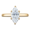 Thumbnail Image 3 of Marquise-Cut Lab-Grown Diamond Solitaire Plus Engagement Ring 1-5/8 ct tw 18K Yellow Gold (VS2/F)