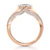 Thumbnail Image 2 of J'Lure Lab-Grown Diamond Hexagon Portrait-Cut Engagement Ring 1-3/8 ct tw 18K Rose Gold
