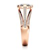 Thumbnail Image 3 of J'Lure Lab-Grown Diamond Hexagon Portrait-Cut Engagement Ring 1-3/8 ct tw 18K Rose Gold