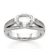 Thumbnail Image 1 of J'Lure Lab-Grown Diamond Oval Portrait-Cut Engagement Ring 1-3/8 ct tw 18K White Gold