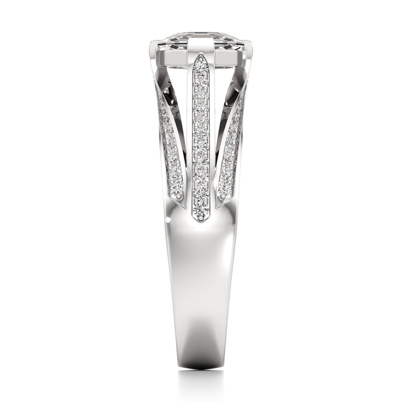 Main Image 3 of J'Lure Lab-Grown Diamond Oval Portrait-Cut Engagement Ring 1-3/8 ct tw 18K White Gold