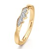 Thumbnail Image 4 of J'Lure Lab-Grown Diamond Scalloped Wedding Band 1/6 ct tw 18K Yellow Gold