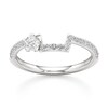 Thumbnail Image 1 of J'Lure Pentagon Brilliant-Cut Lab-Grown Diamond Contour Wedding Band 3/8 ct tw 18K White Gold