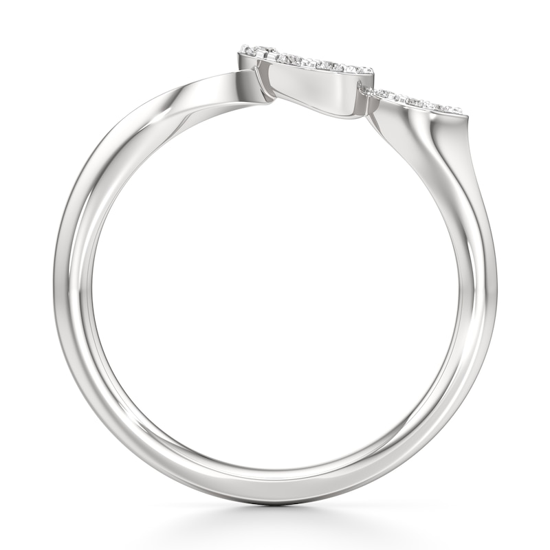 Main Image 2 of J'Lure Lab-Grown Diamond Wedding Band 1/15 ct tw 18K White Gold
