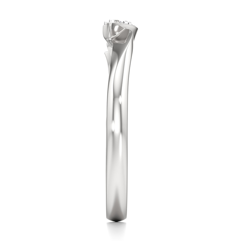 Main Image 3 of J'Lure Lab-Grown Diamond Wedding Band 1/15 ct tw 18K White Gold
