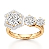 Thumbnail Image 1 of J'Lure Hexagon Brilliant-Cut Lab-Grown Diamond Engagement Ring 3-5/8 ct tw 18K Yellow Gold
