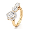 Thumbnail Image 4 of J'Lure Hexagon Brilliant-Cut Lab-Grown Diamond Engagement Ring 3-5/8 ct tw 18K Yellow Gold