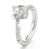 Thumbnail Image 4 of J'Lure Square-Emerald Step-Cut Lab-Grown Diamond Bypass Engagement Ring 2-3/8 ct tw 18K White Gold
