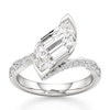 Thumbnail Image 1 of J'Lure Leaf Step-Cut Lab-Grown Diamond Bypass Engagement Ring 3-1/2 ct tw 18K White Gold