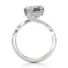 Thumbnail Image 2 of J'Lure Leaf Step-Cut Lab-Grown Diamond Bypass Engagement Ring 3-1/2 ct tw 18K White Gold