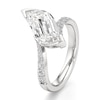Thumbnail Image 4 of J'Lure Leaf Step-Cut Lab-Grown Diamond Bypass Engagement Ring 3-1/2 ct tw 18K White Gold