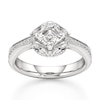 Thumbnail Image 1 of J'Lure Square-Emerald Step-Cut Lab-Grown Diamond Engagement Ring 1-5/8 ct tw 18K White Gold