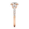 Thumbnail Image 3 of J'Lure Oval Step-Cut Lab-Grown Diamond Engagement Ring 2 ct tw 18K Rose Gold