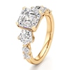 Thumbnail Image 4 of J'Lure Square-Emerald Step-Cut Lab-Grown Diamond Engagement Ring 4-3/4 ct tw 18K Yellow Gold
