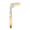 Thumbnail Image 3 of J'Lure Lab-Grown Diamond Angled Contour Wedding Band 1/4 ct tw 18K Yellow Gold