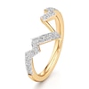 Thumbnail Image 4 of J'Lure Lab-Grown Diamond Angled Contour Wedding Band 1/4 ct tw 18K Yellow Gold
